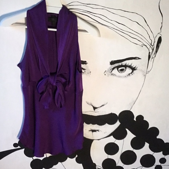 BANANAREPUBLIC Monogram Silk Blouse - Picture 2 of 6